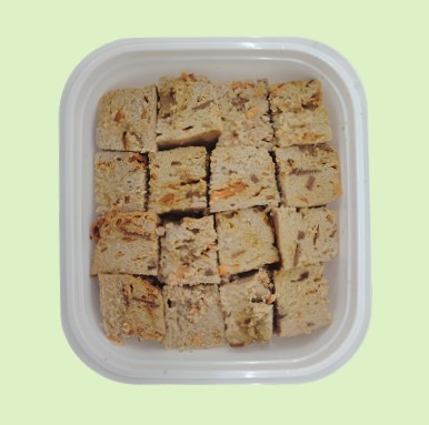 自家製寵物鮮肉 - 豬, 雞, 兔肝, 甘筍, 南瓜狗/貓飯 (淨重175克, +-2克)